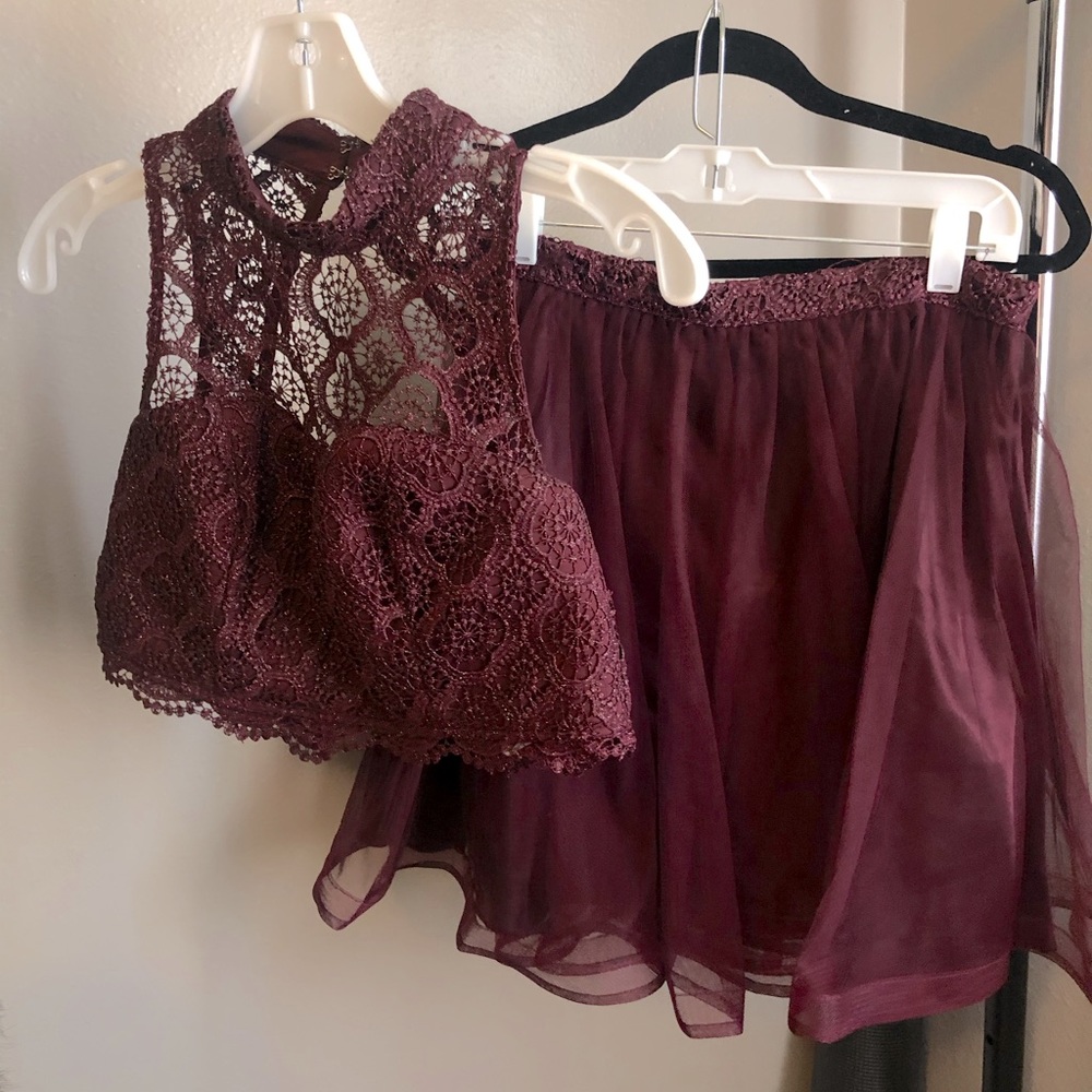 Two-piece homecoming dress